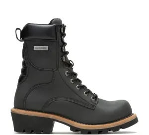Men's Tyson Leather Flash Riding Boot - Black