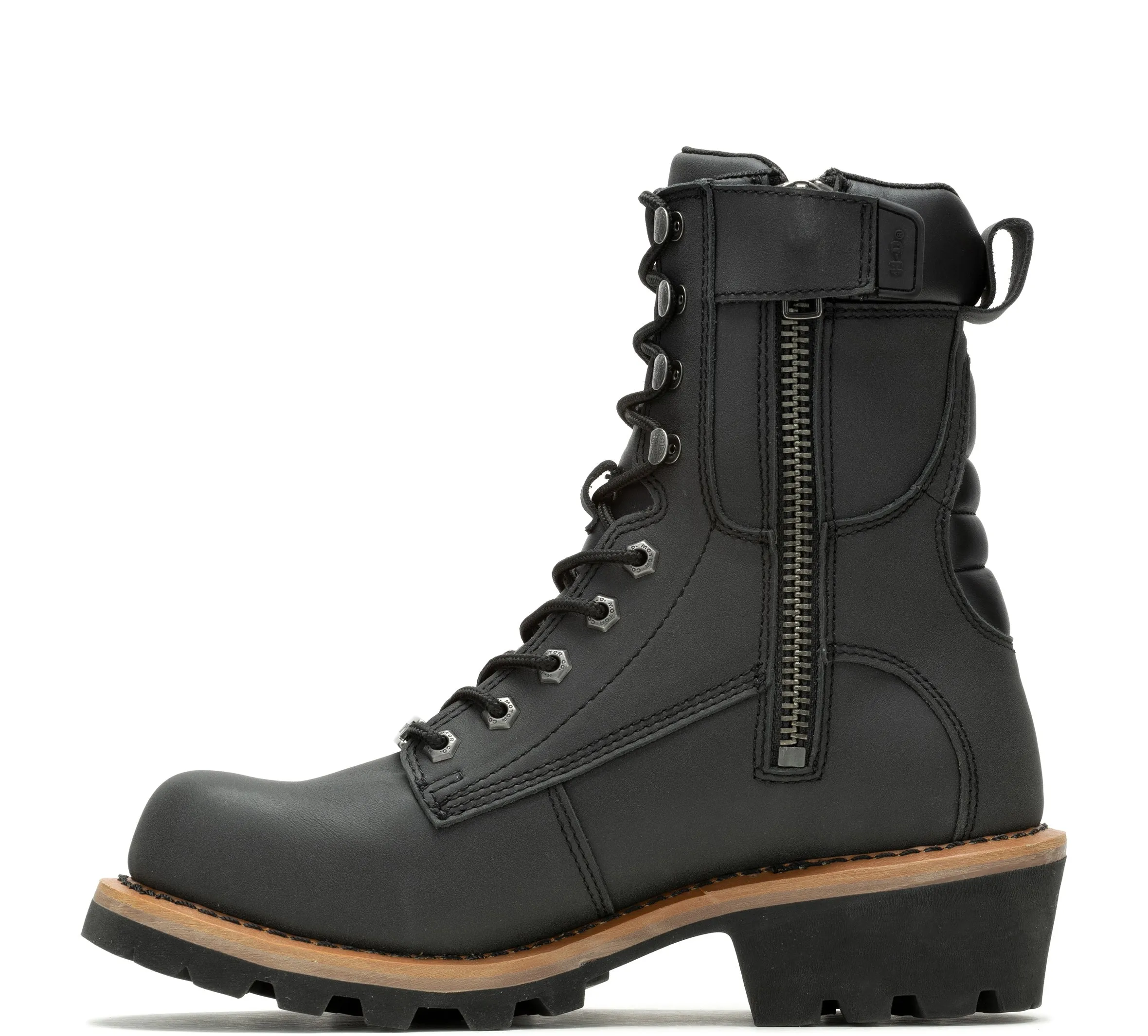 Men's Tyson Leather Flash Riding Boot - Black
