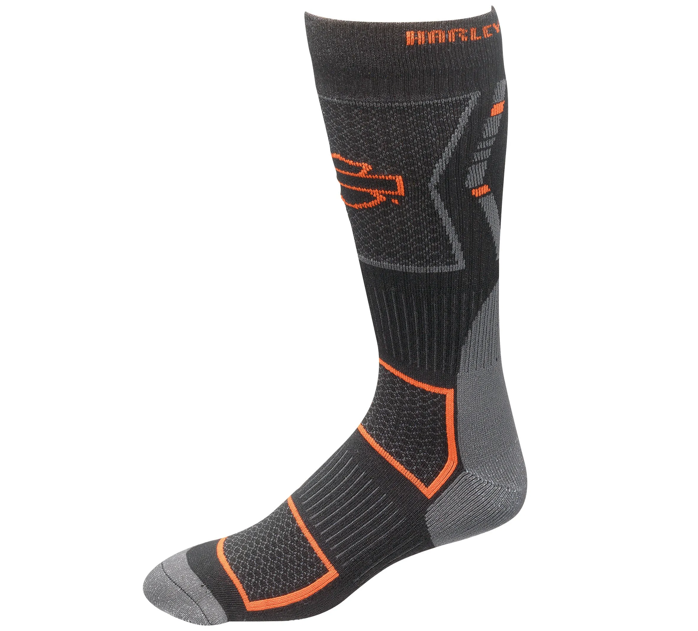 Men's Vented Riding, COOLMAX, Mid Calf Sock - Black