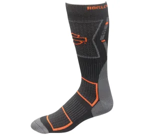 Men's Vented Riding, COOLMAX, Mid Calf Sock - Black
