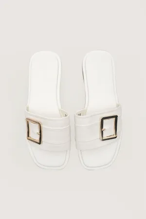 Metal Buckle Sandals