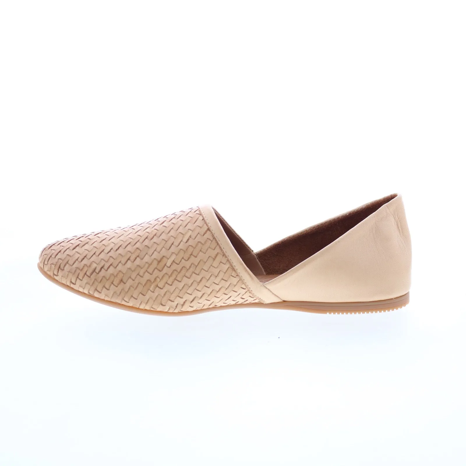 Miz Mooz Raquel Womens Brown Leather Slip On Loafer Flats Shoes