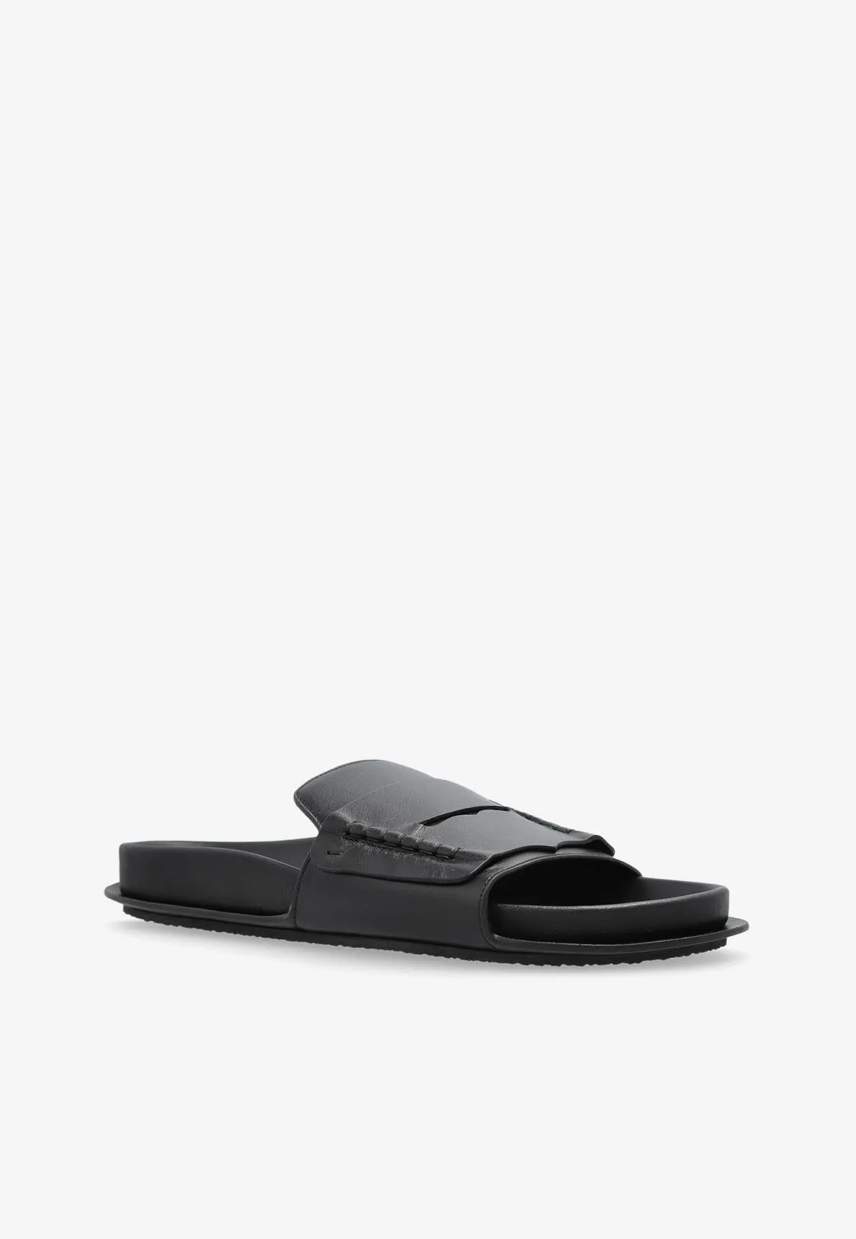 Moccasin Leather Slides