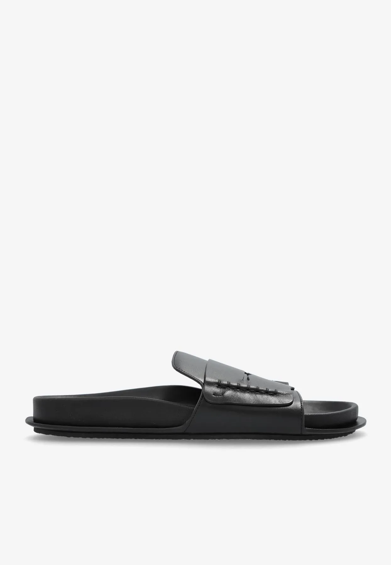 Moccasin Leather Slides