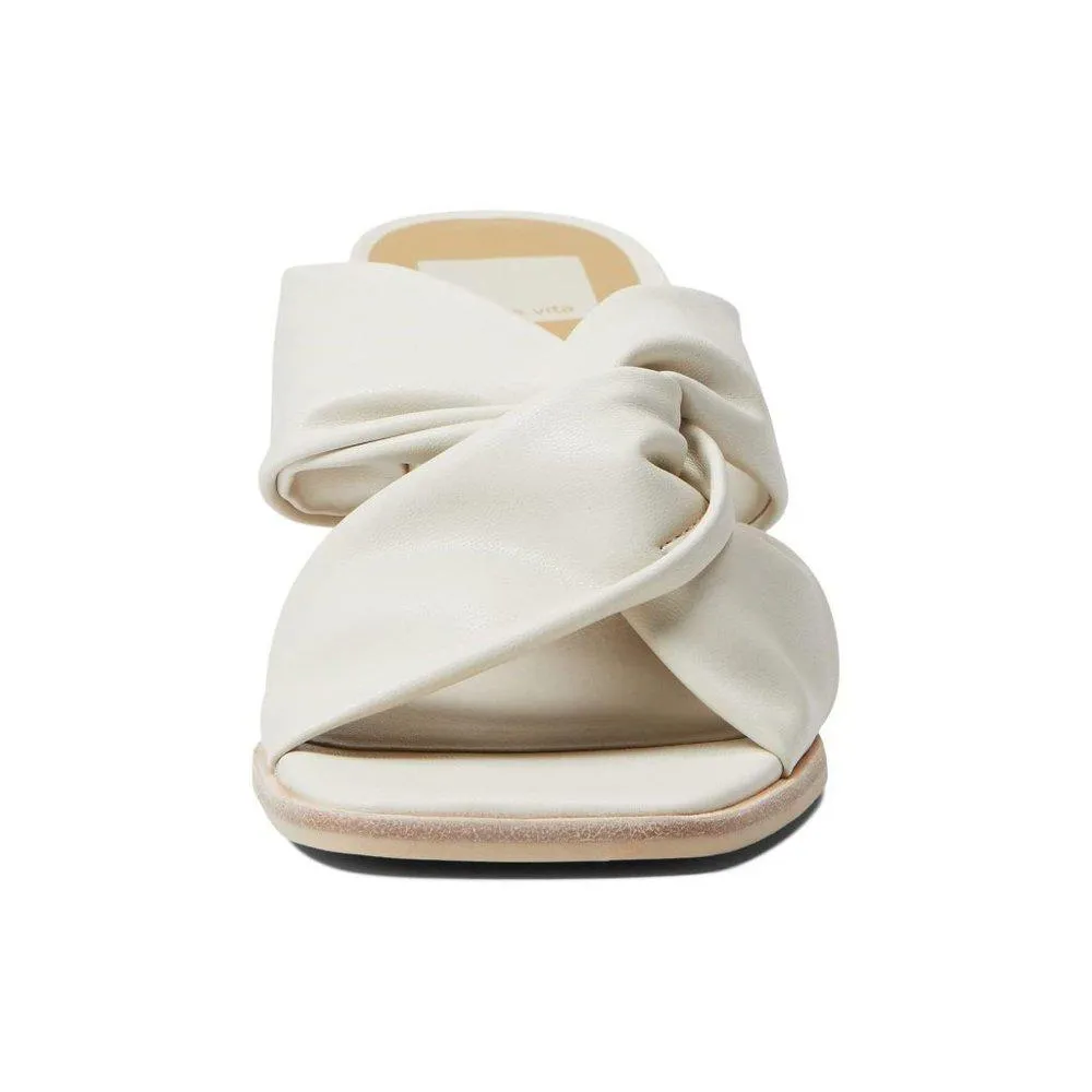 Neka Ivory Twist Wedge Sandals