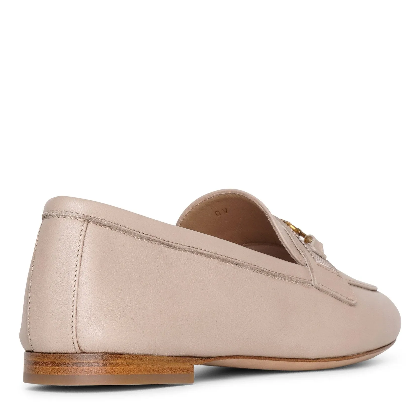 New Gancio light taupe moccasin flats