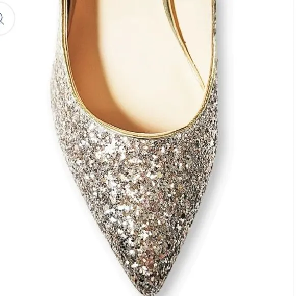 New Marc Fisher Glitter Darreny Embellished High Heels stiletto pumps 8.5