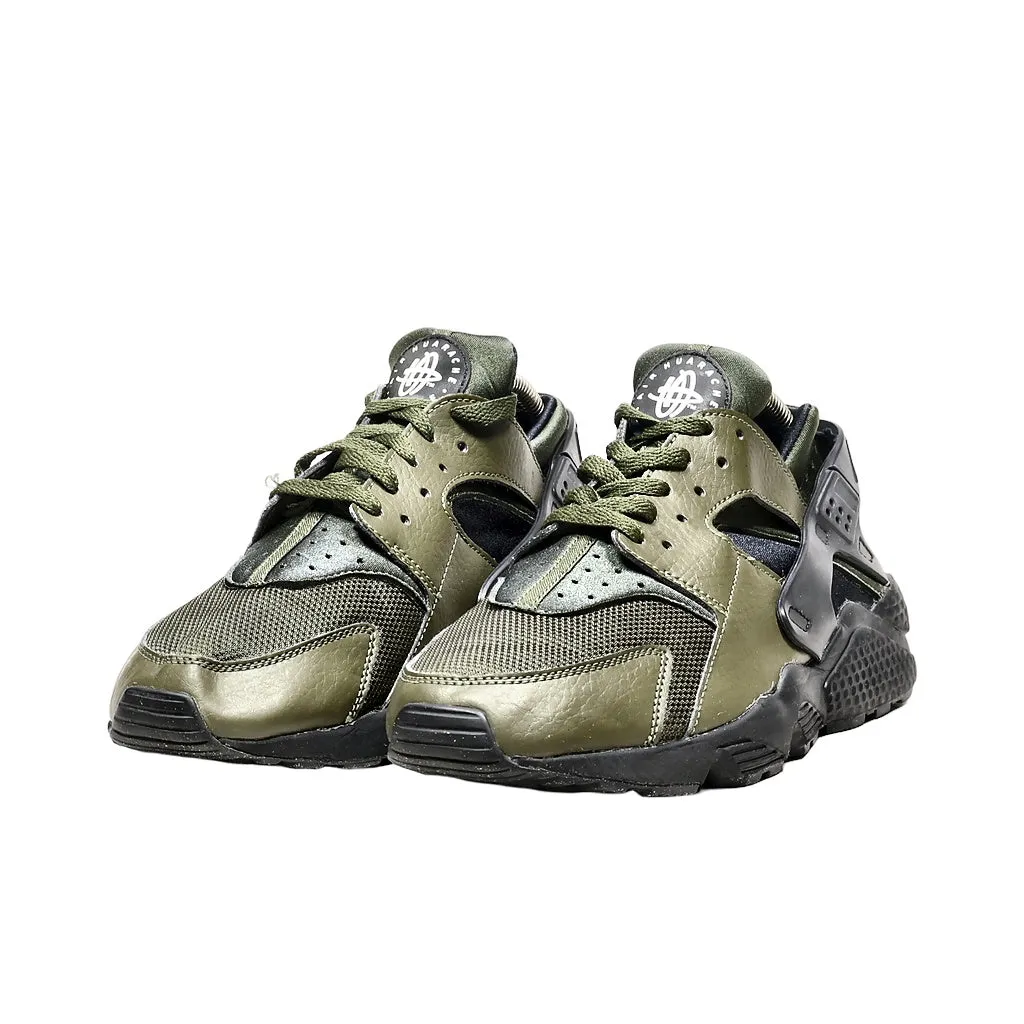 Nike Air Huarache Low-Top Sneakers Fabric Green Color For Men
