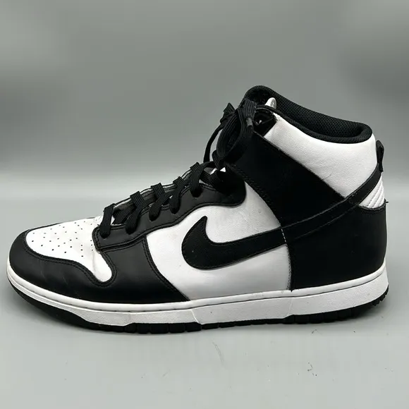Nike Dunk High ‘Panda’ Black White Sneakers Men Size 11.5