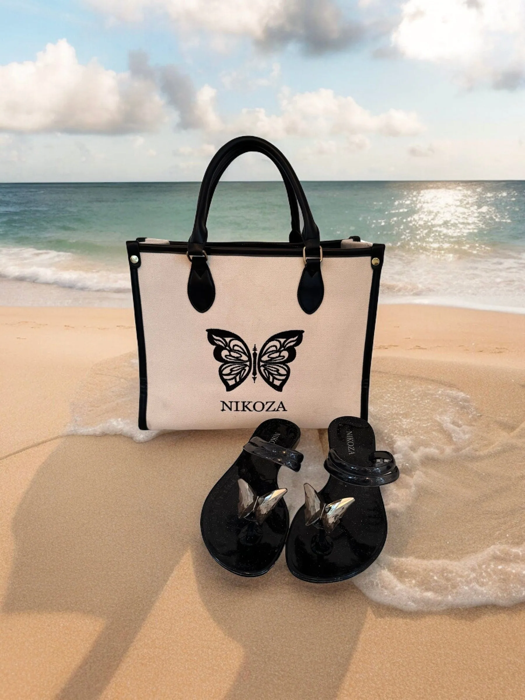 NINA Clear gel beach sandals