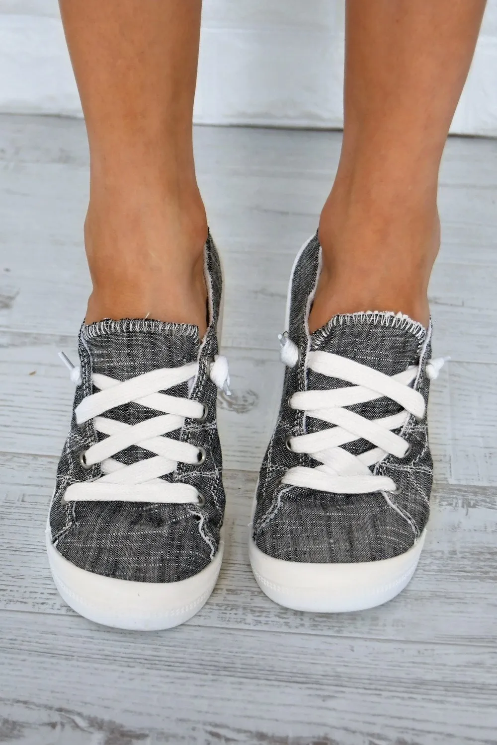 Not Rated ''Rae'' Sneakers ~ Charcoal