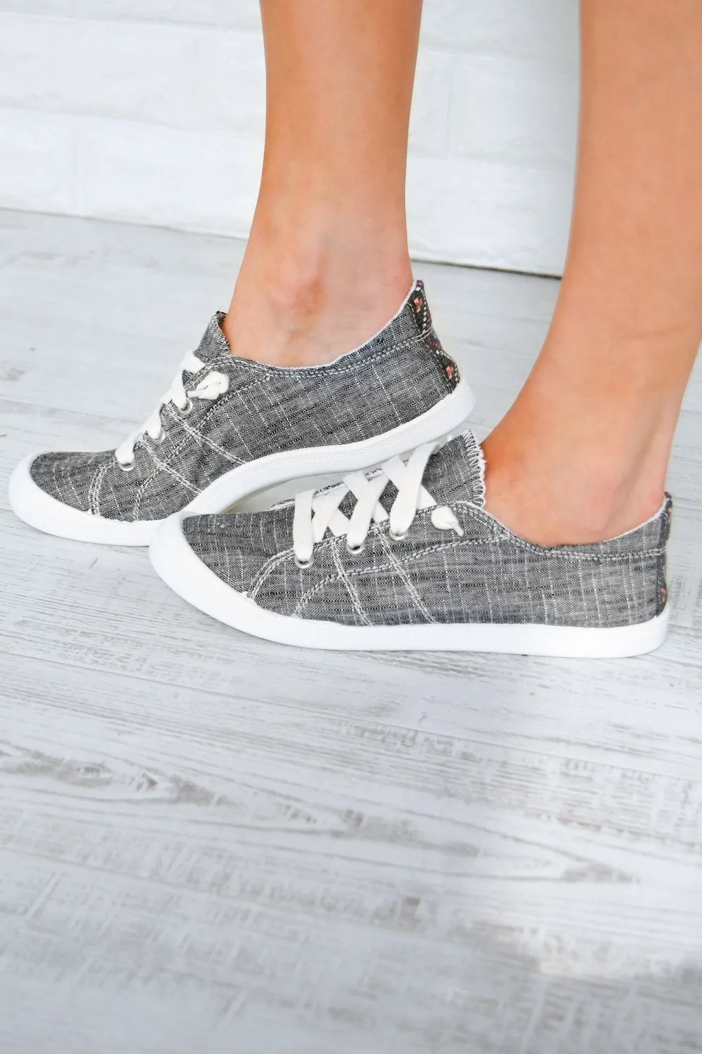 Not Rated ''Rae'' Sneakers ~ Charcoal