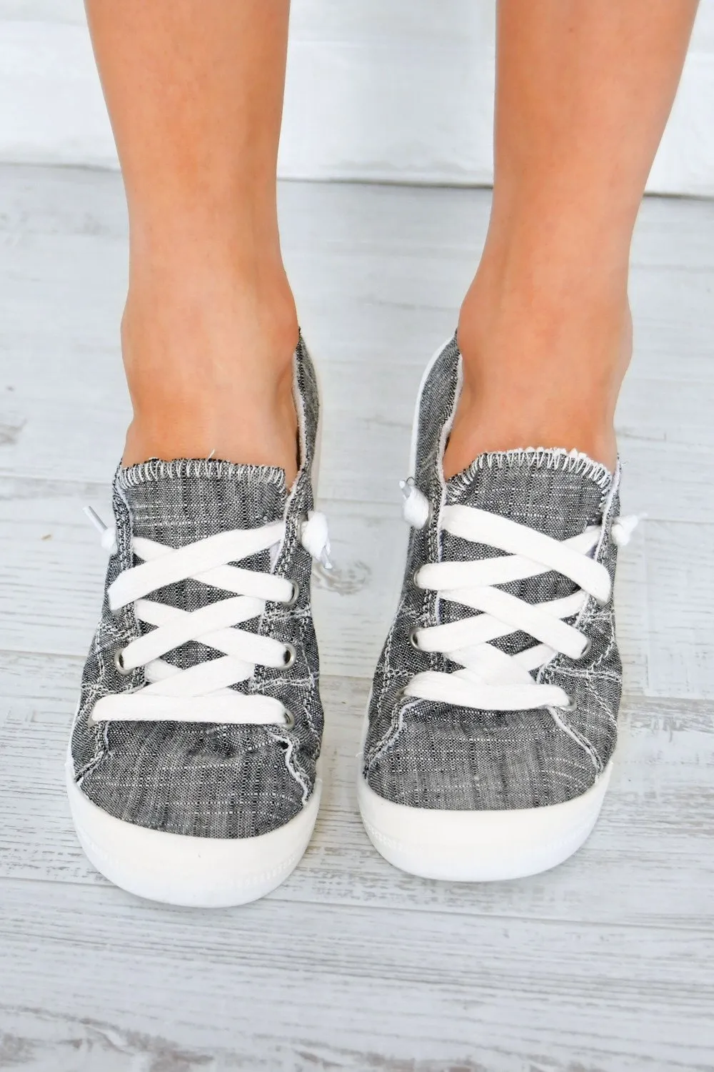 Not Rated ''Rae'' Sneakers ~ Charcoal