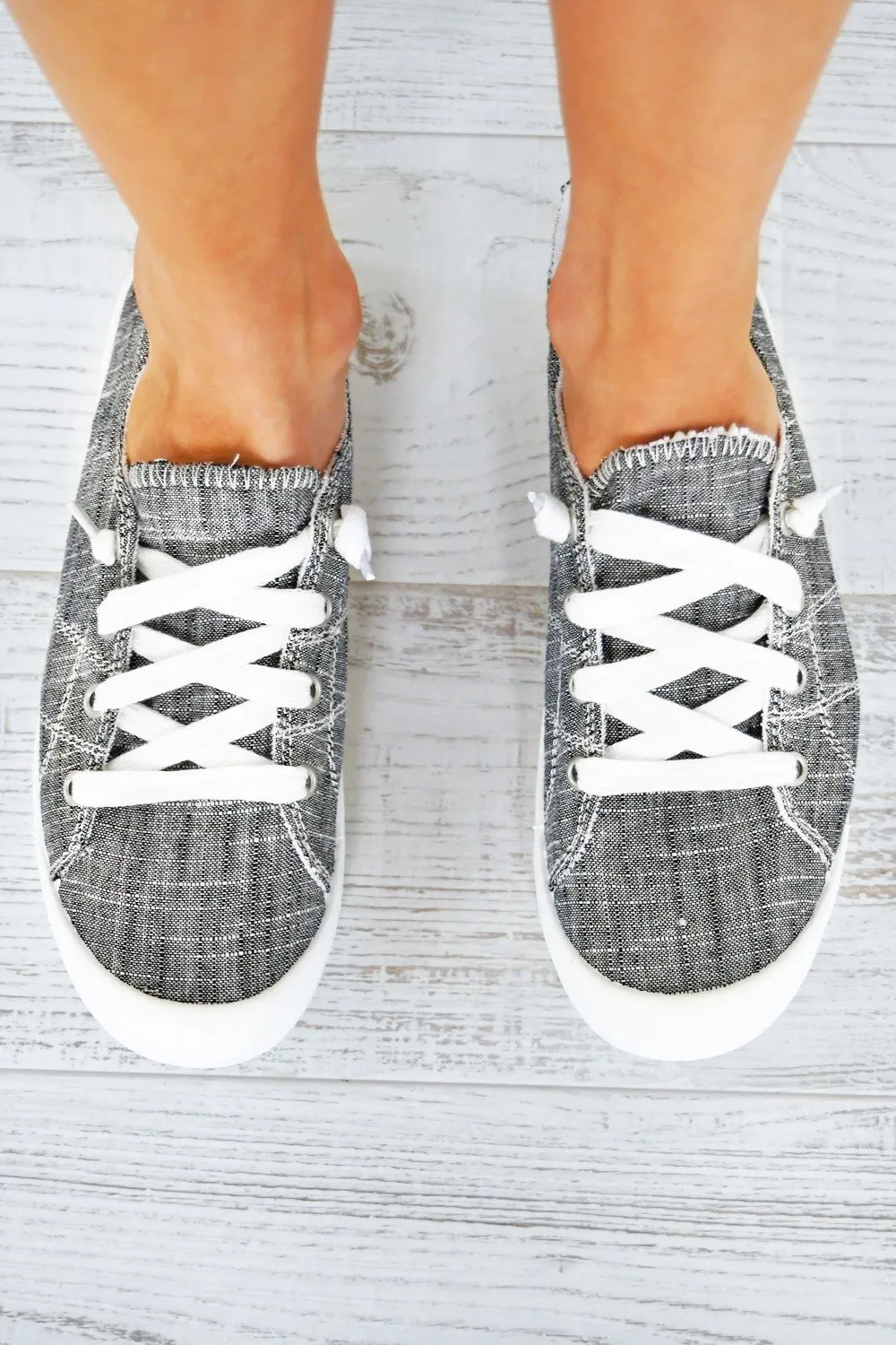 Not Rated ''Rae'' Sneakers ~ Charcoal