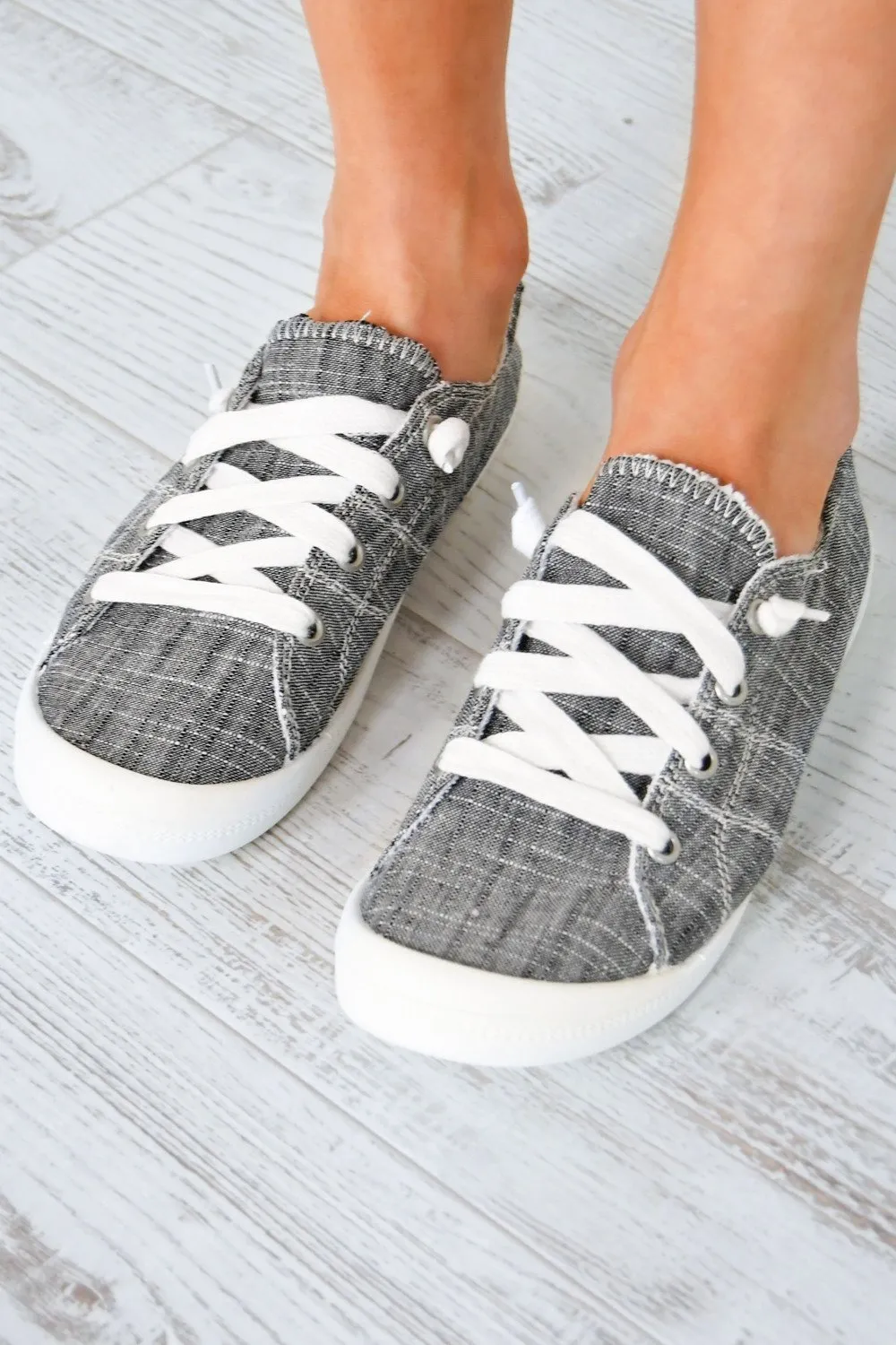 Not Rated ''Rae'' Sneakers ~ Charcoal