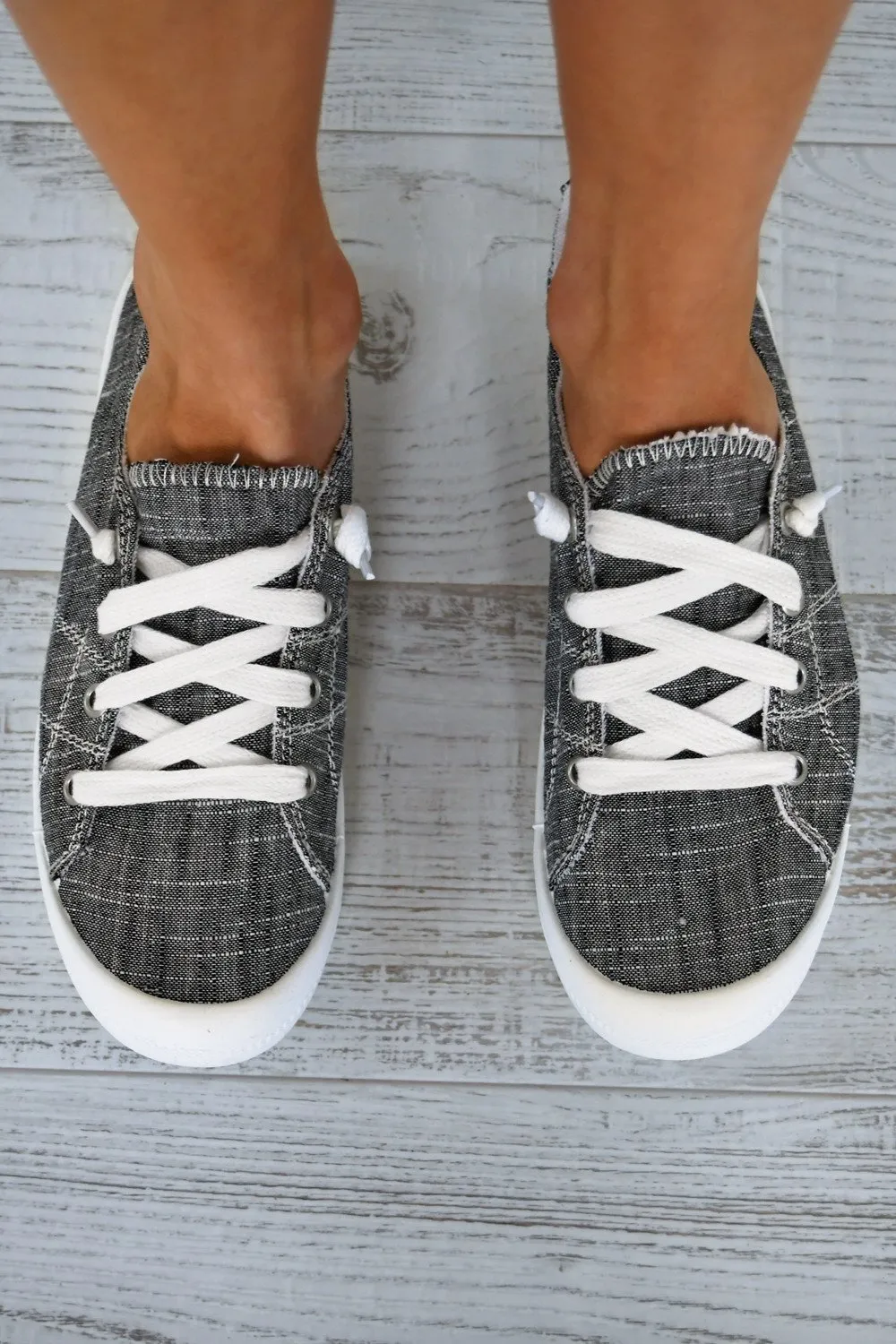 Not Rated ''Rae'' Sneakers ~ Charcoal