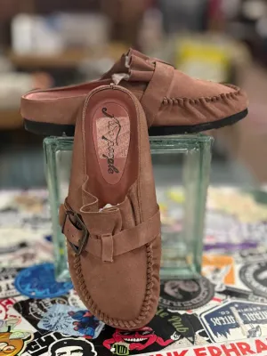 NWOT FREE PEOPLE SUEDE BUCKLED MULES (org$138)