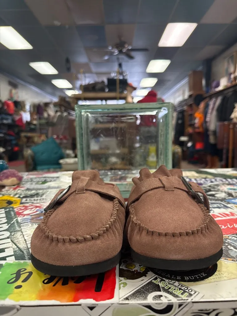 NWOT FREE PEOPLE SUEDE BUCKLED MULES (org$138)