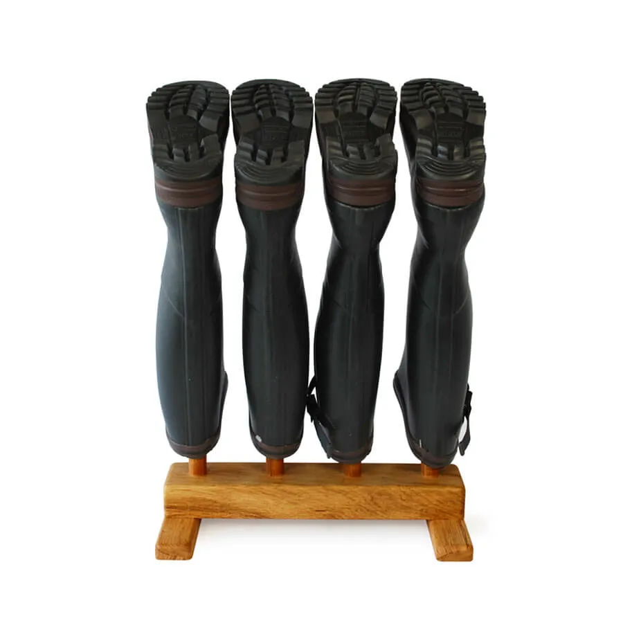 Oak Wellington Boot Rack (2 pair)