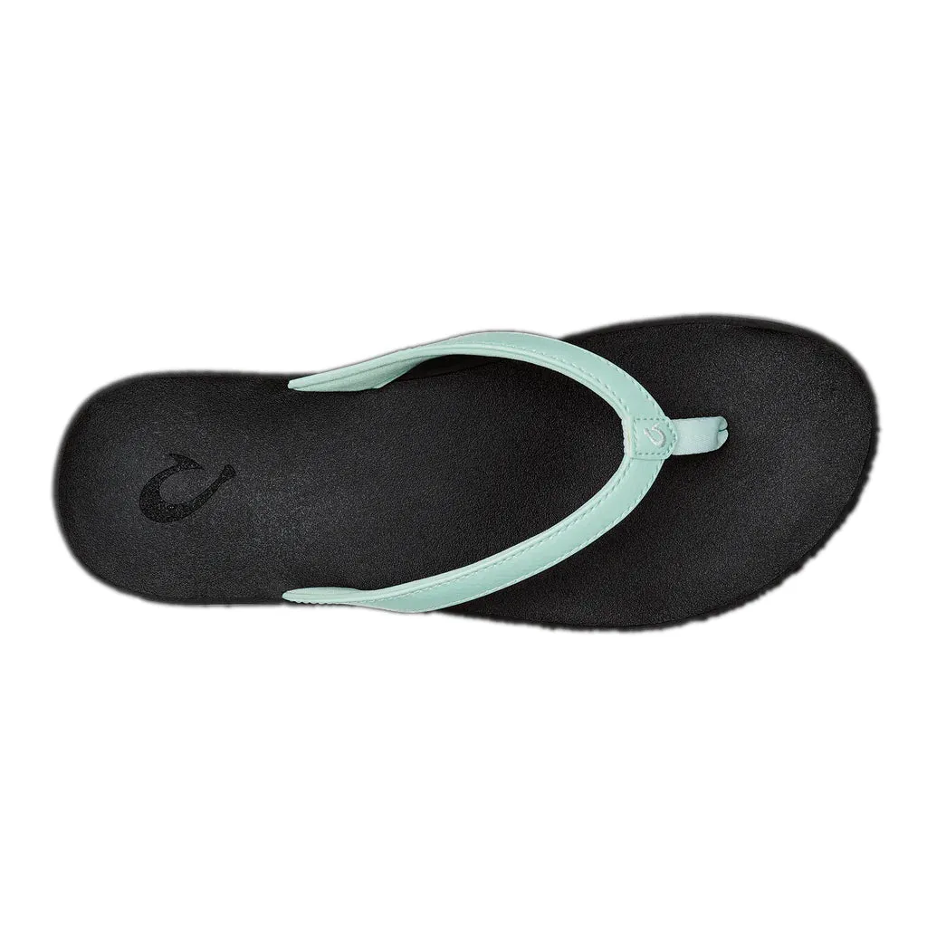 Olukai Womens Puawe Sea Glass/Black Sandals