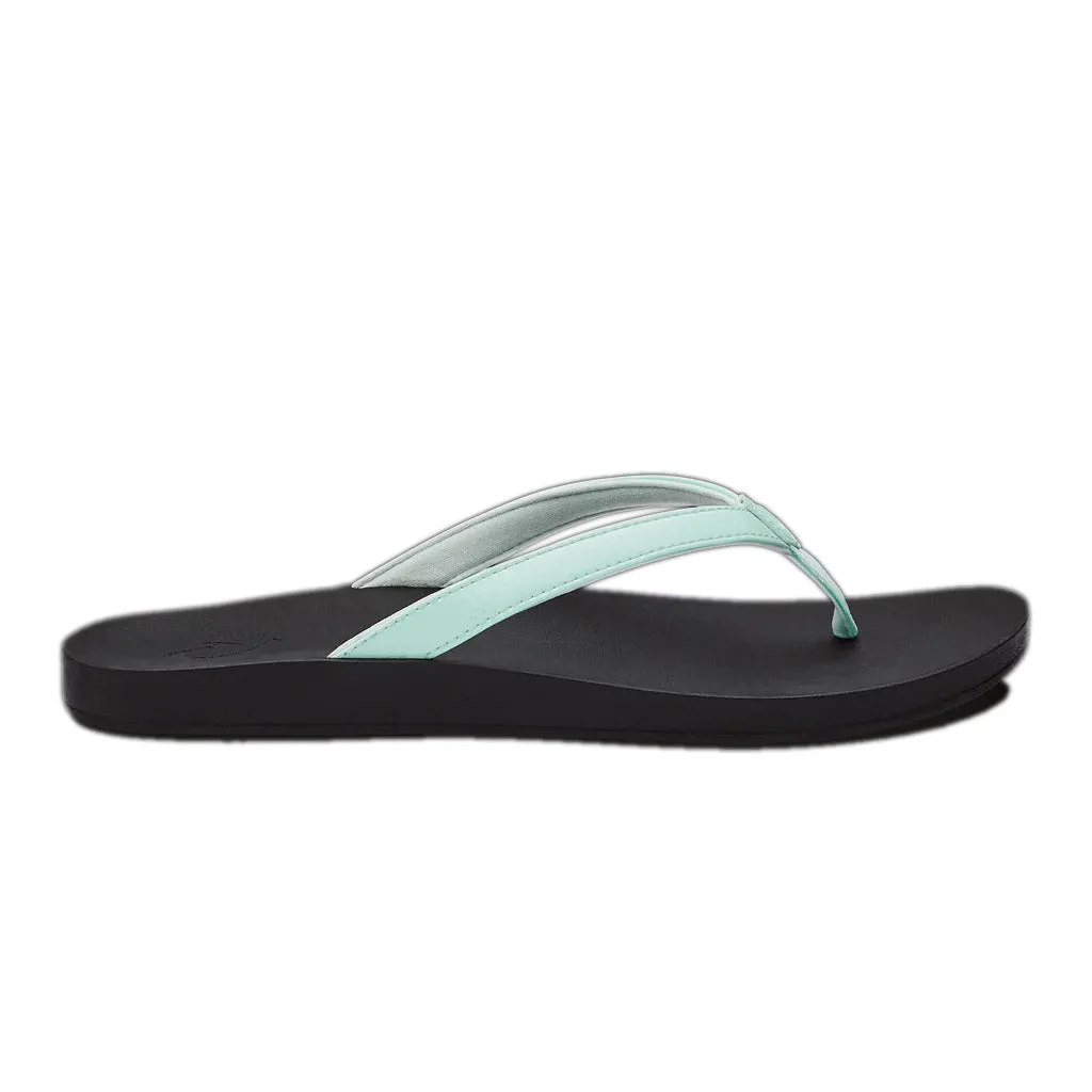 Olukai Womens Puawe Sea Glass/Black Sandals