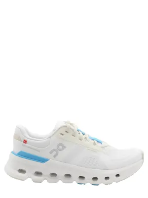 On Running Women’s Cloudrunner 2 Sneaker in White/Horizon