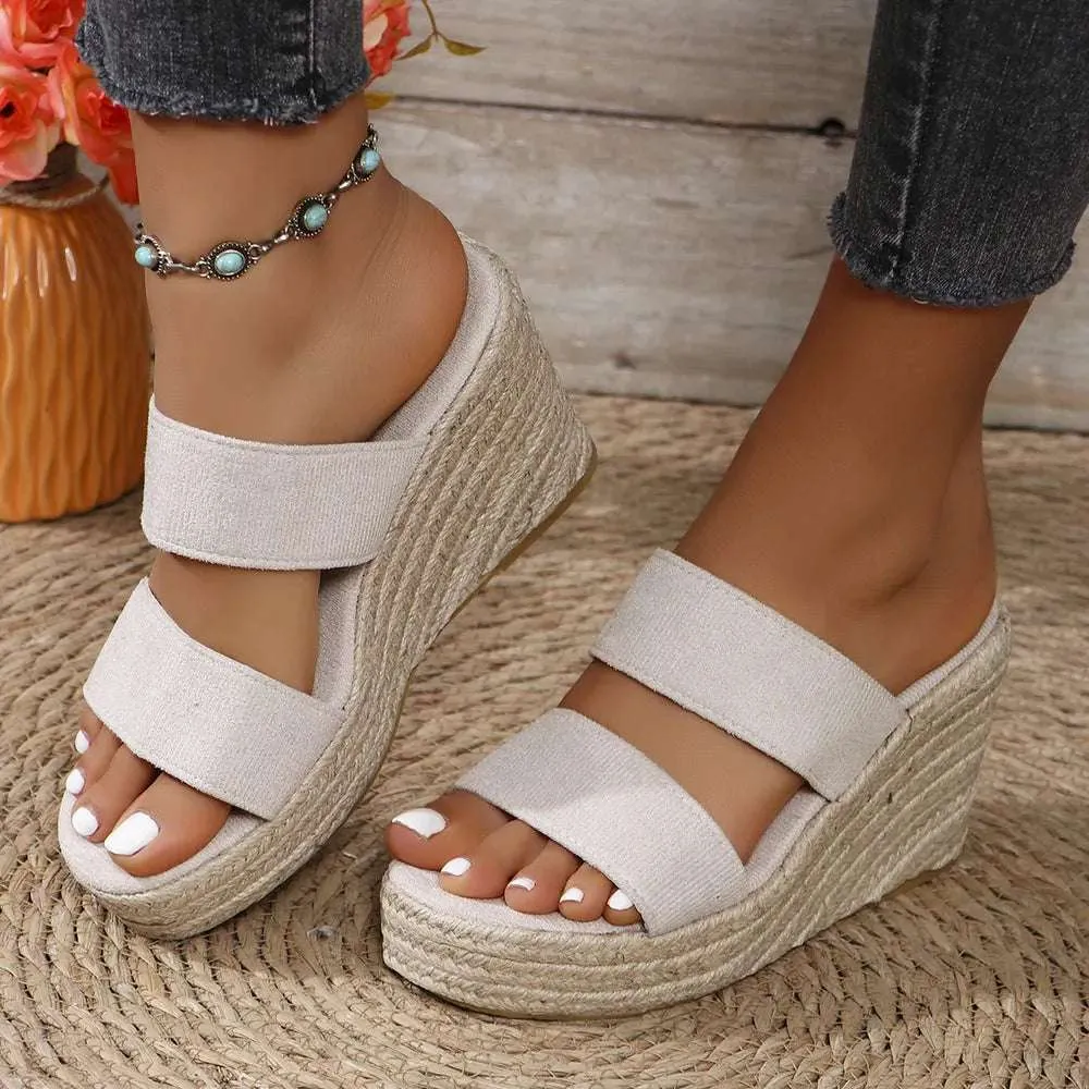 Open Toe Wedge Sandals - Stylish Platform Sandals for Every Occasion