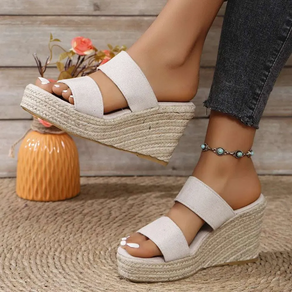 Open Toe Wedge Sandals - Stylish Platform Sandals for Every Occasion