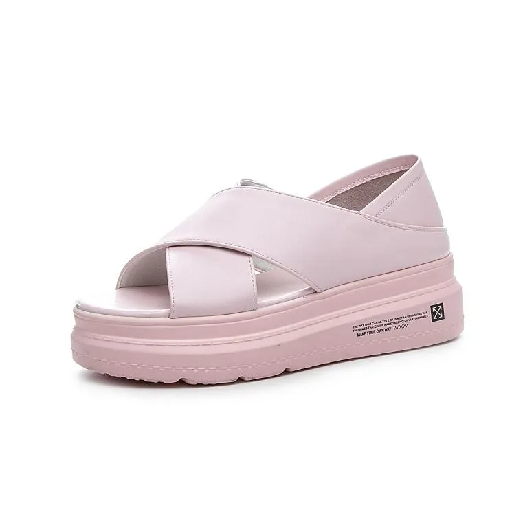 Peep Cross Strap Casual Shoes GS208