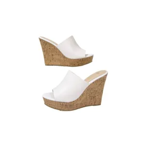Peep Toe Wedge Sandals