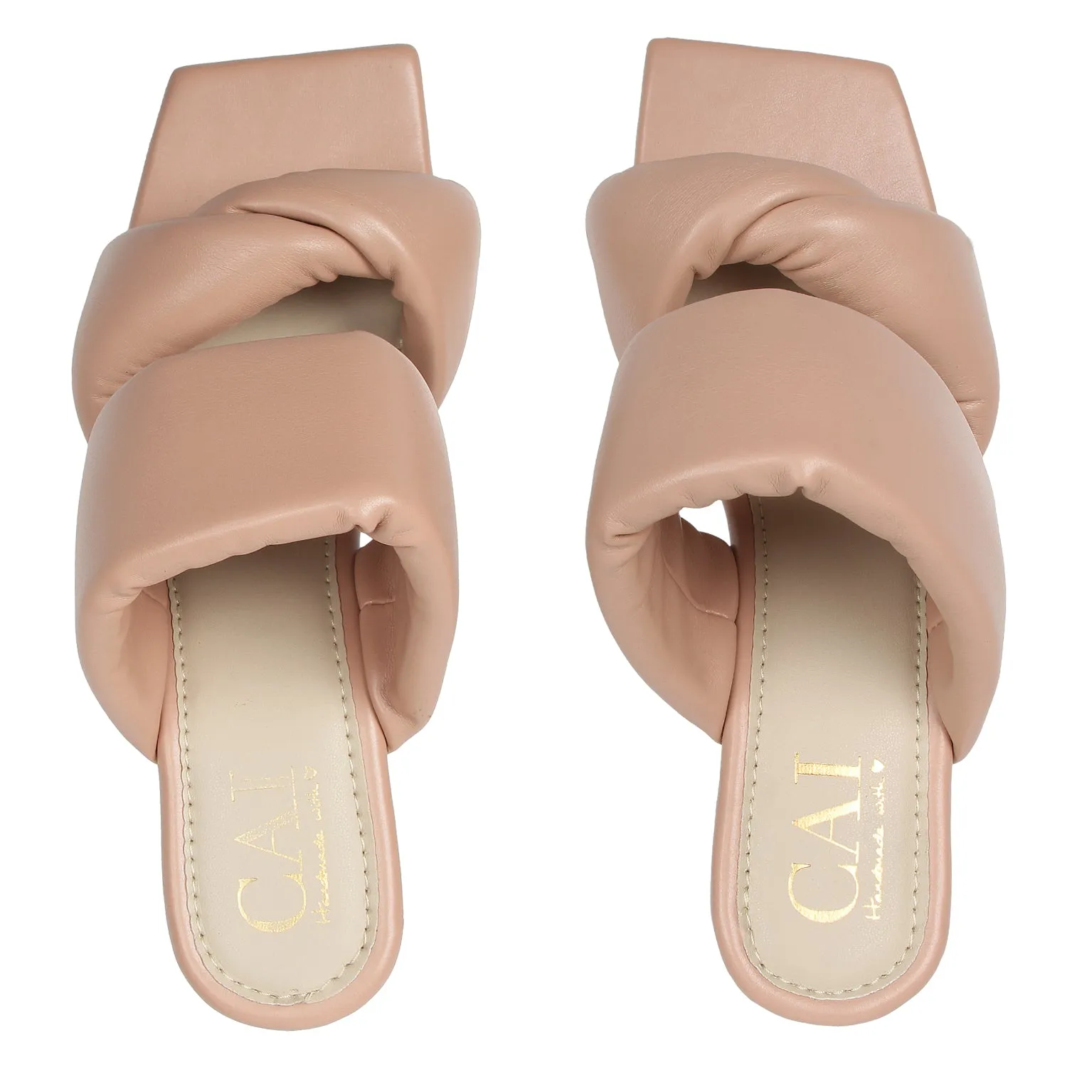 Pink Marshmallow Block Heels