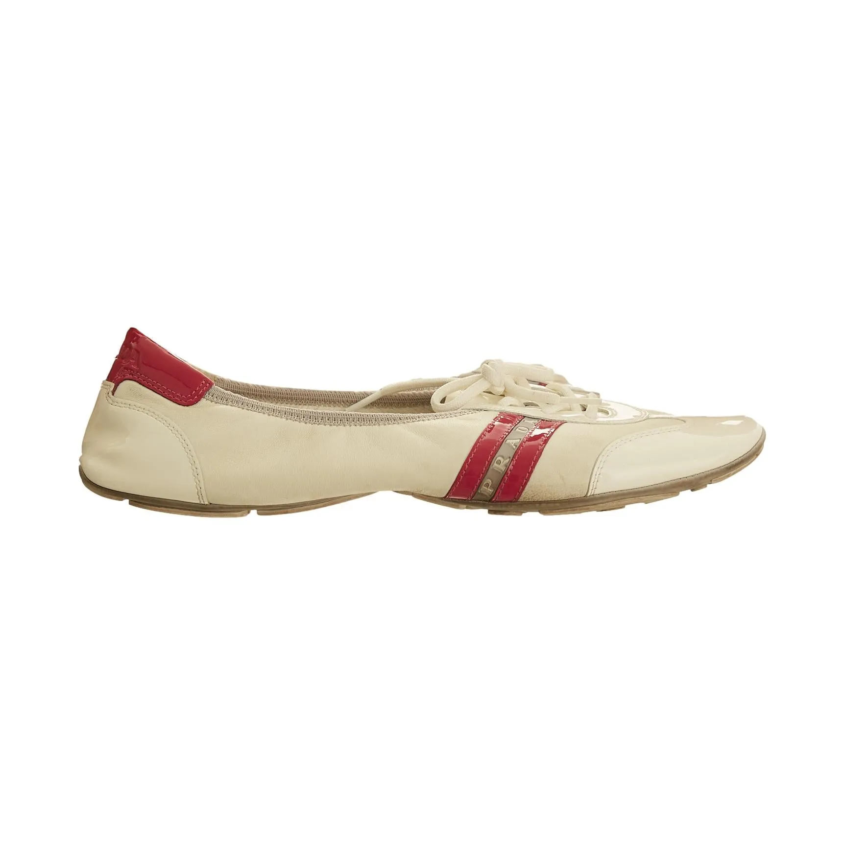 Prada Sport White Ballet Flats