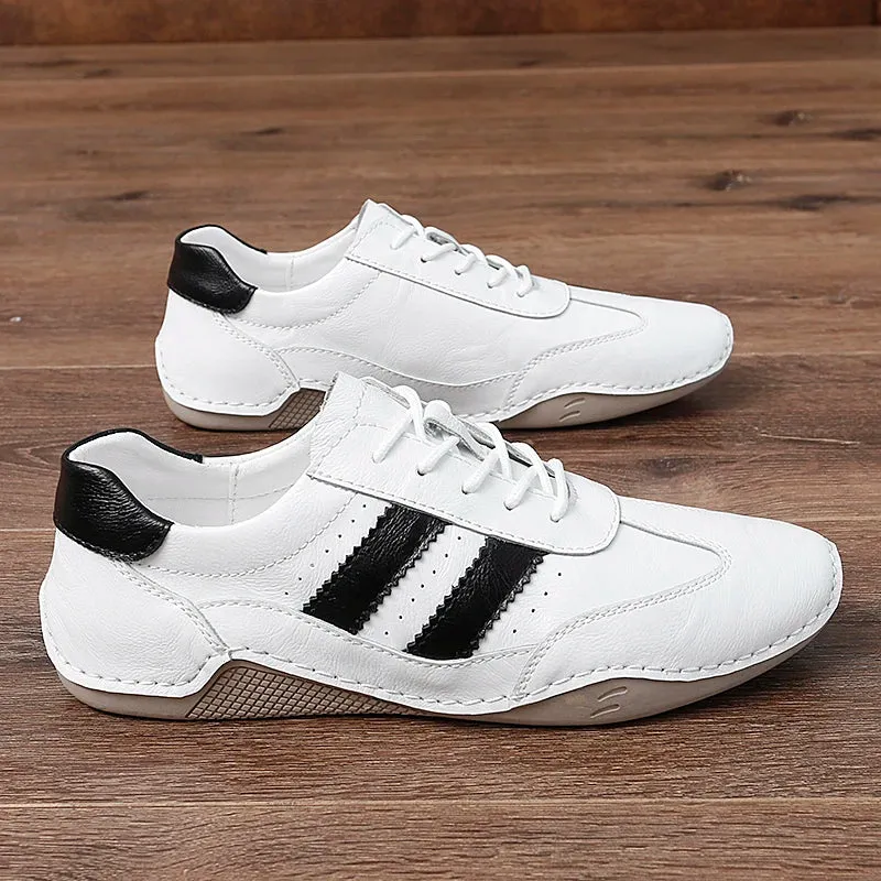 PrimeStep Echtleder Octopus Bean Schuhe für Männer