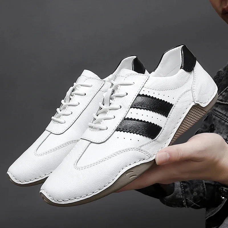 PrimeStep Echtleder Octopus Bean Schuhe für Männer