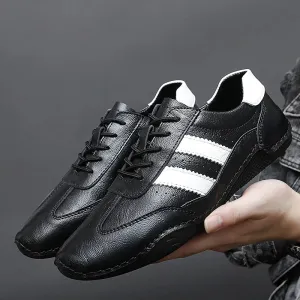 PrimeStep Echtleder Octopus Bean Schuhe für Männer