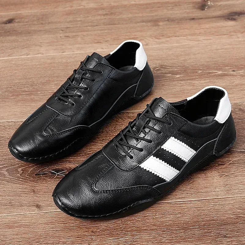 PrimeStep Echtleder Octopus Bean Schuhe für Männer