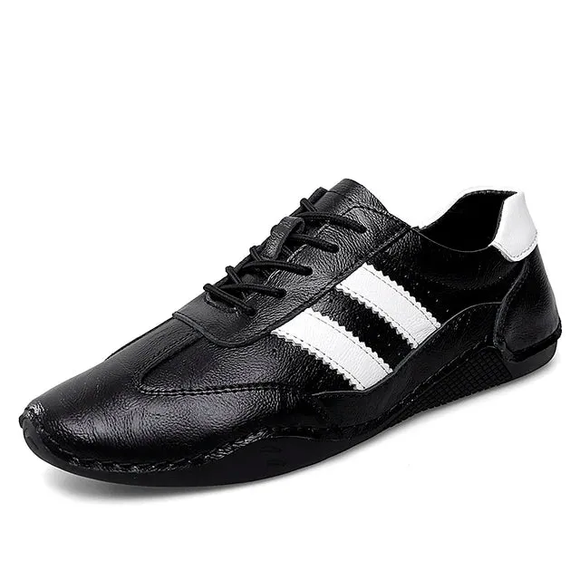 PrimeStep Echtleder Octopus Bean Schuhe für Männer