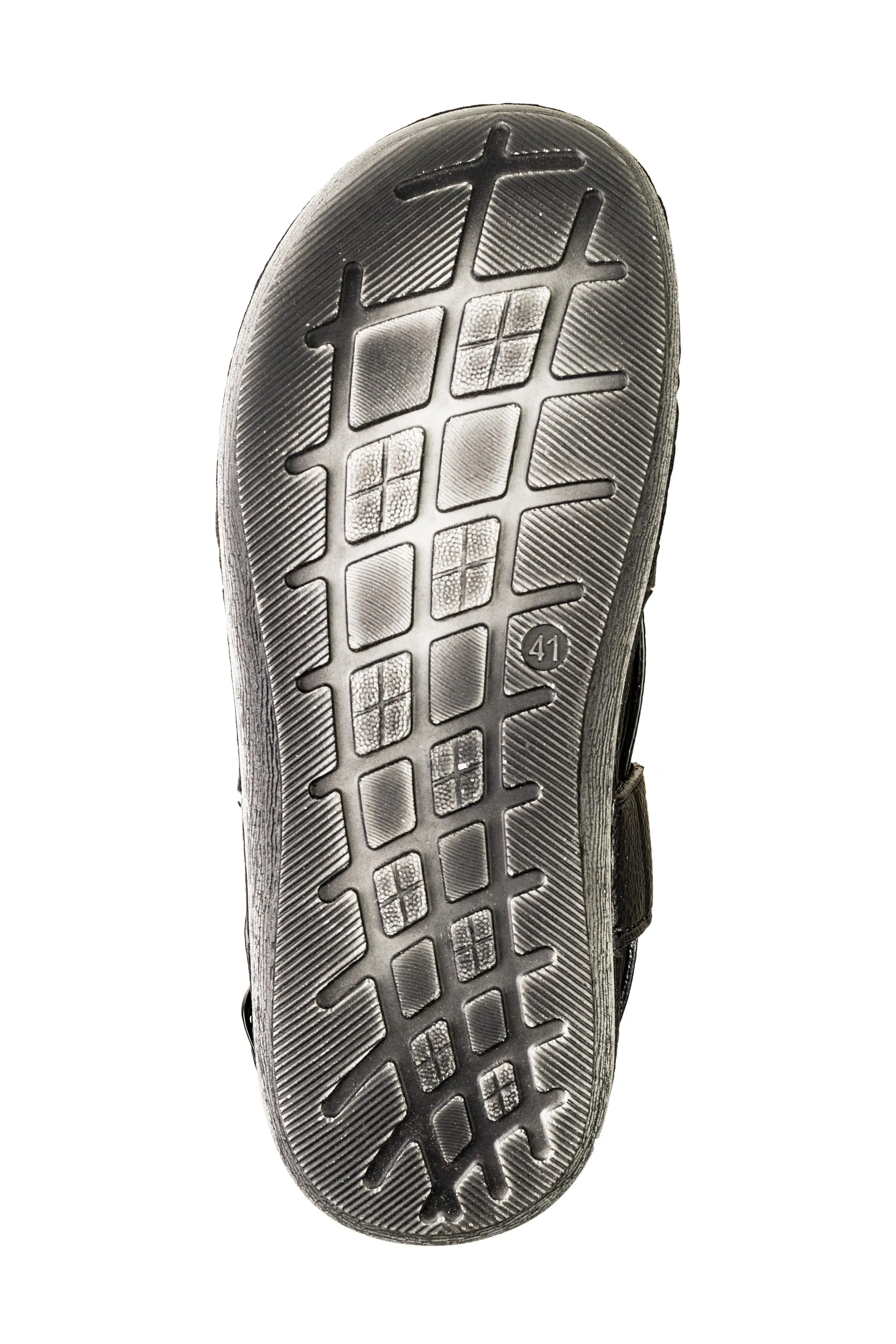 Puntooblu Gents Black Sandal PU