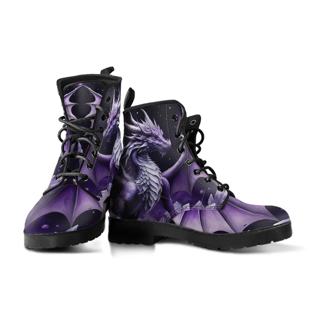 Purple Dragons Combat Boots Design #012
