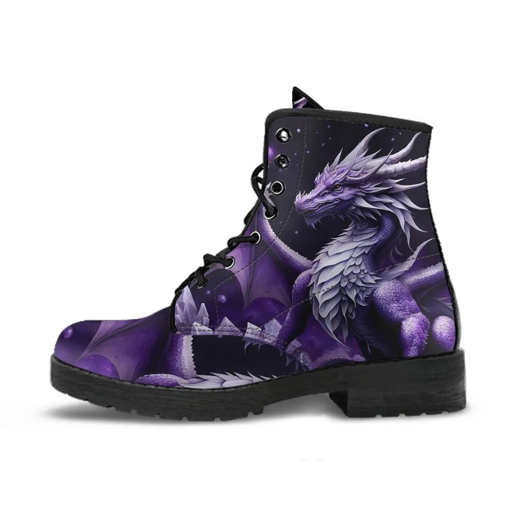 Purple Dragons Combat Boots Design #012