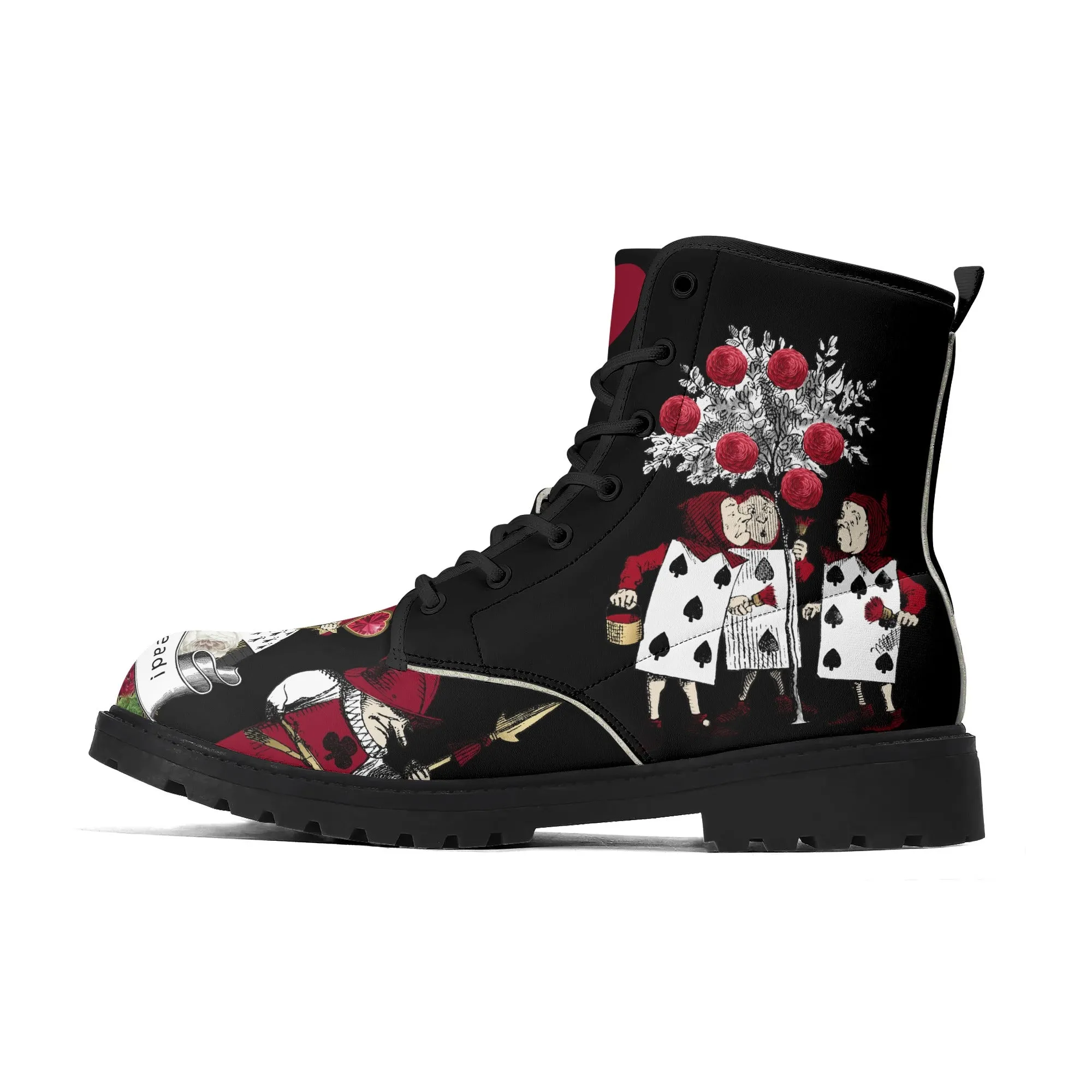 Queen of Hearts (Off With Her Head) Womens Vegan Boots
