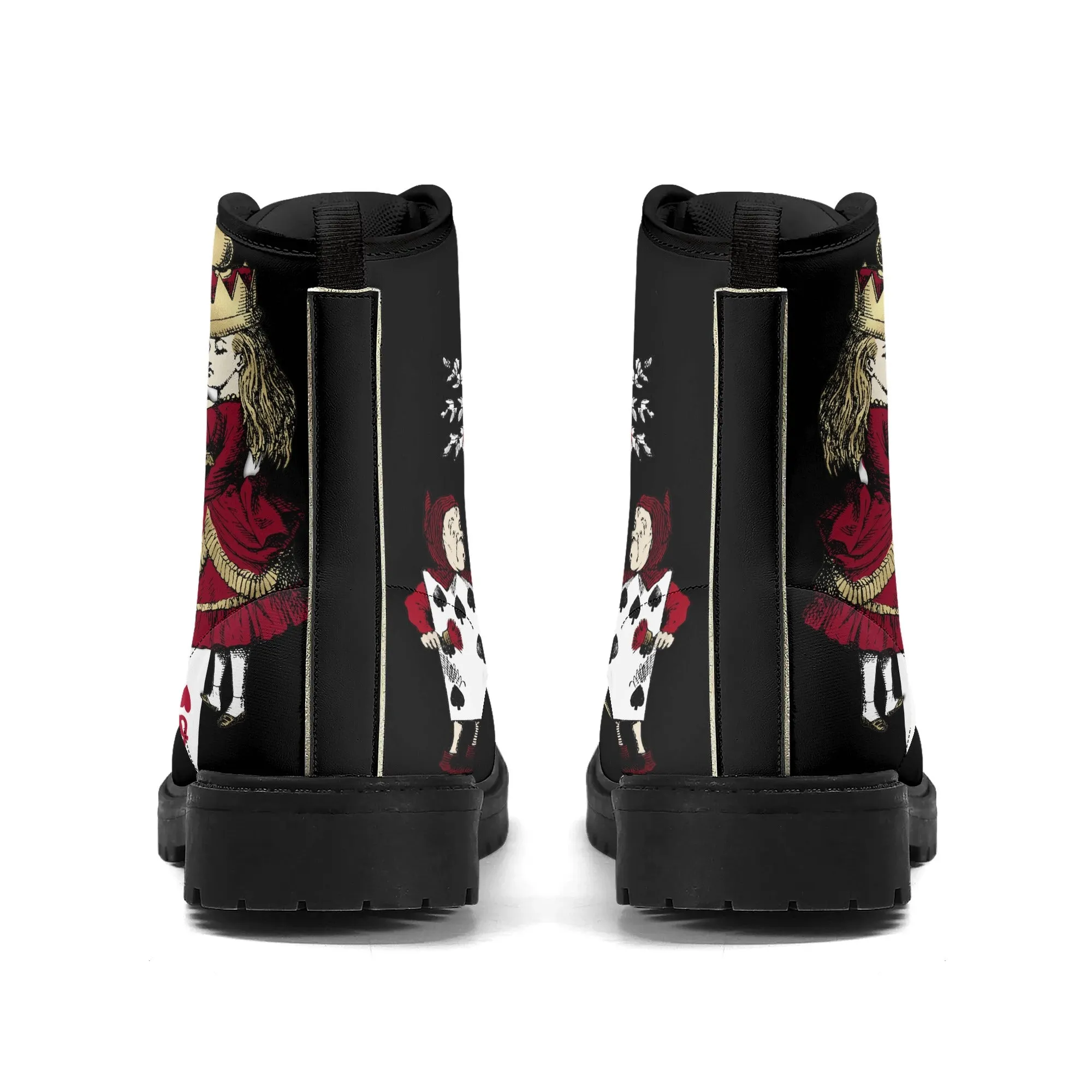 Queen of Hearts (Off With Her Head) Womens Vegan Boots