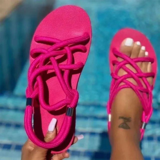"Beach Babe" Boho Rope Sandals