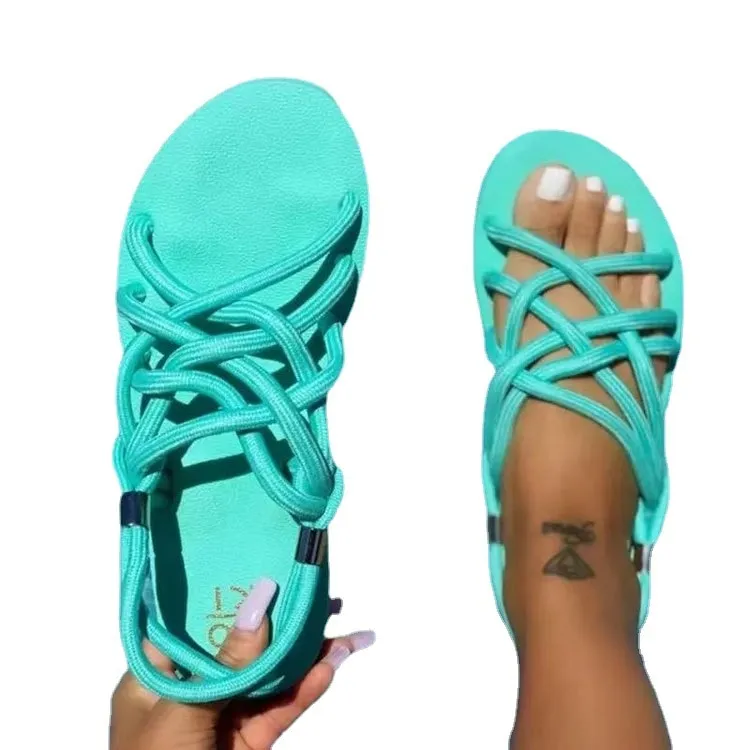 "Beach Babe" Boho Rope Sandals