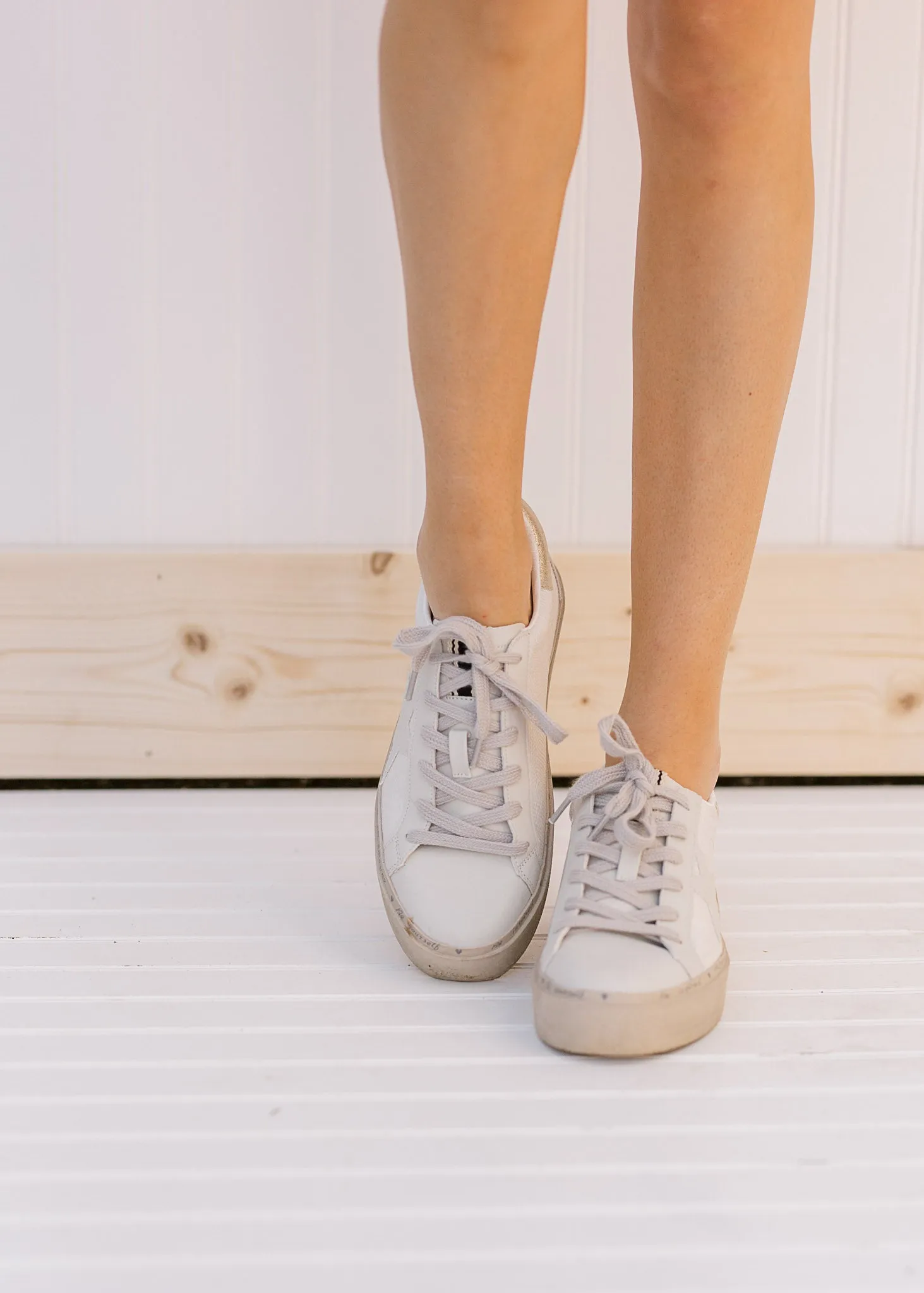 QX SHU SHOP Reba Sneakers in Bone