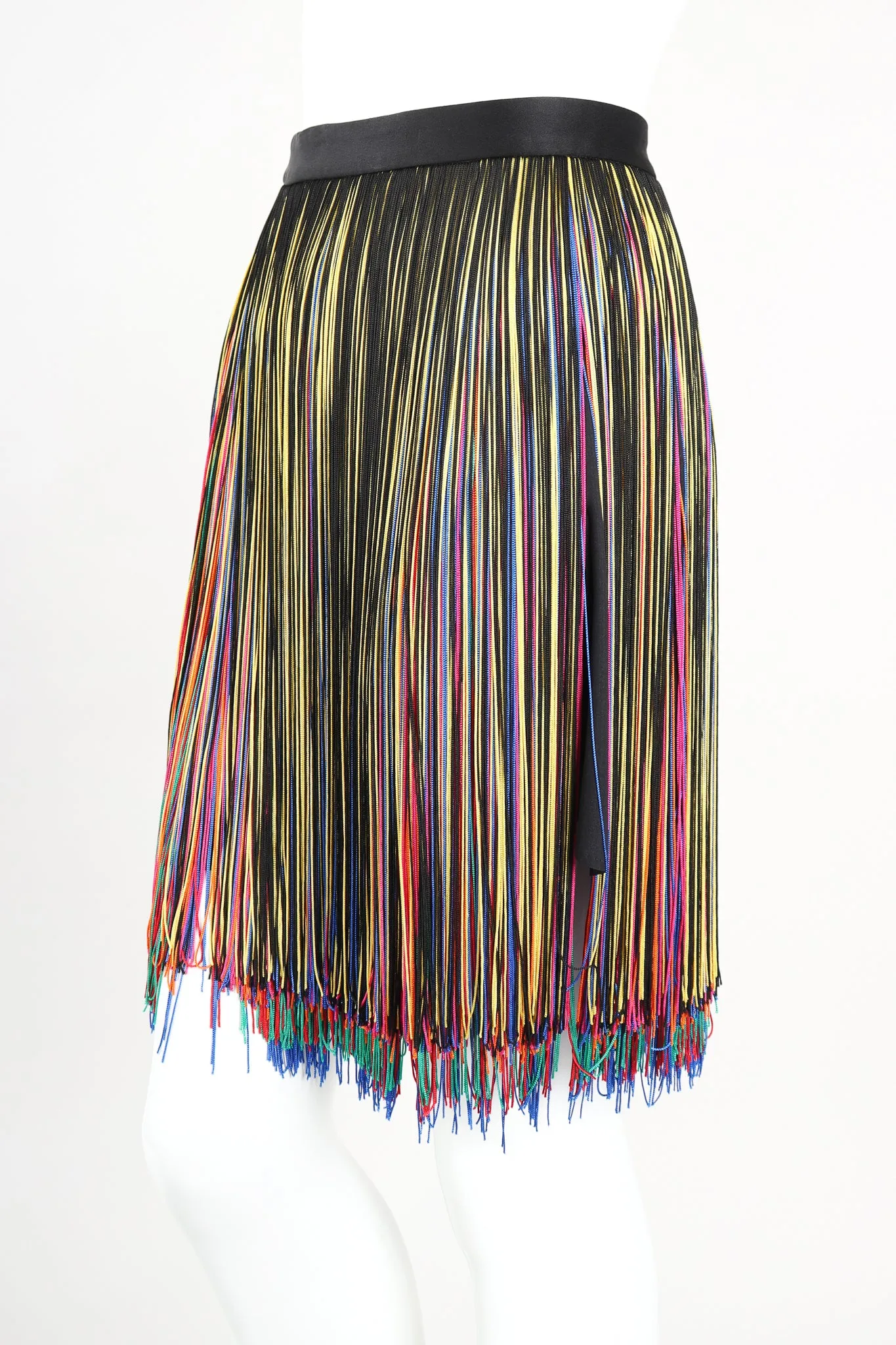 Rainbow Fringe Shimmy Skirt