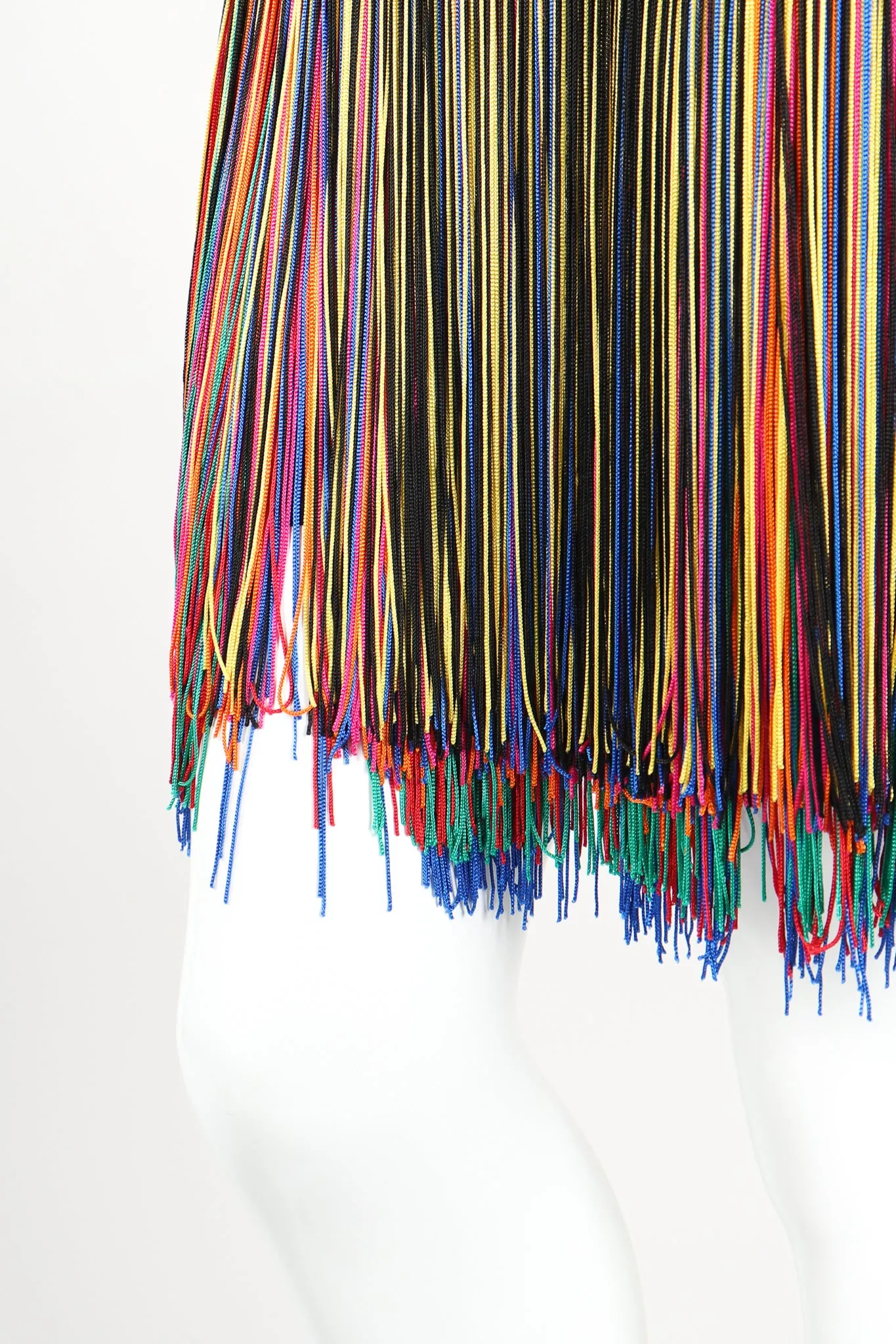 Rainbow Fringe Shimmy Skirt