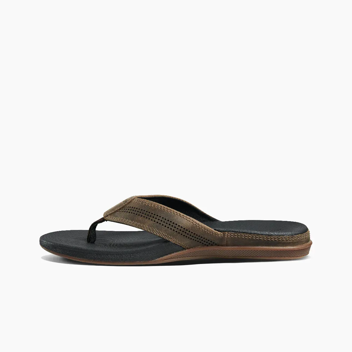 Reef Mens Cushion Lux Tan/ Black Sandals
