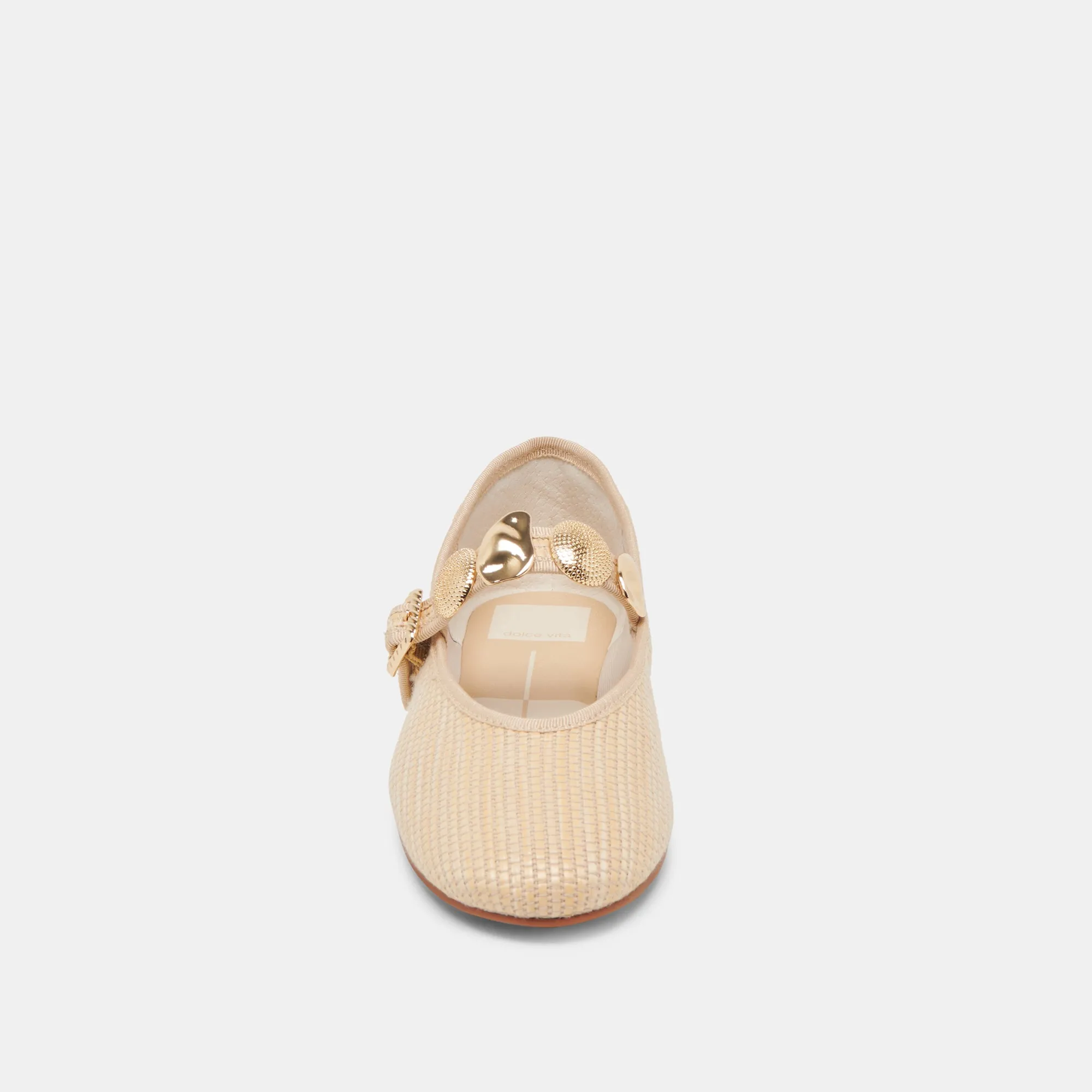 RELAN BALLET FLATS LT NATURAL RAFFIA