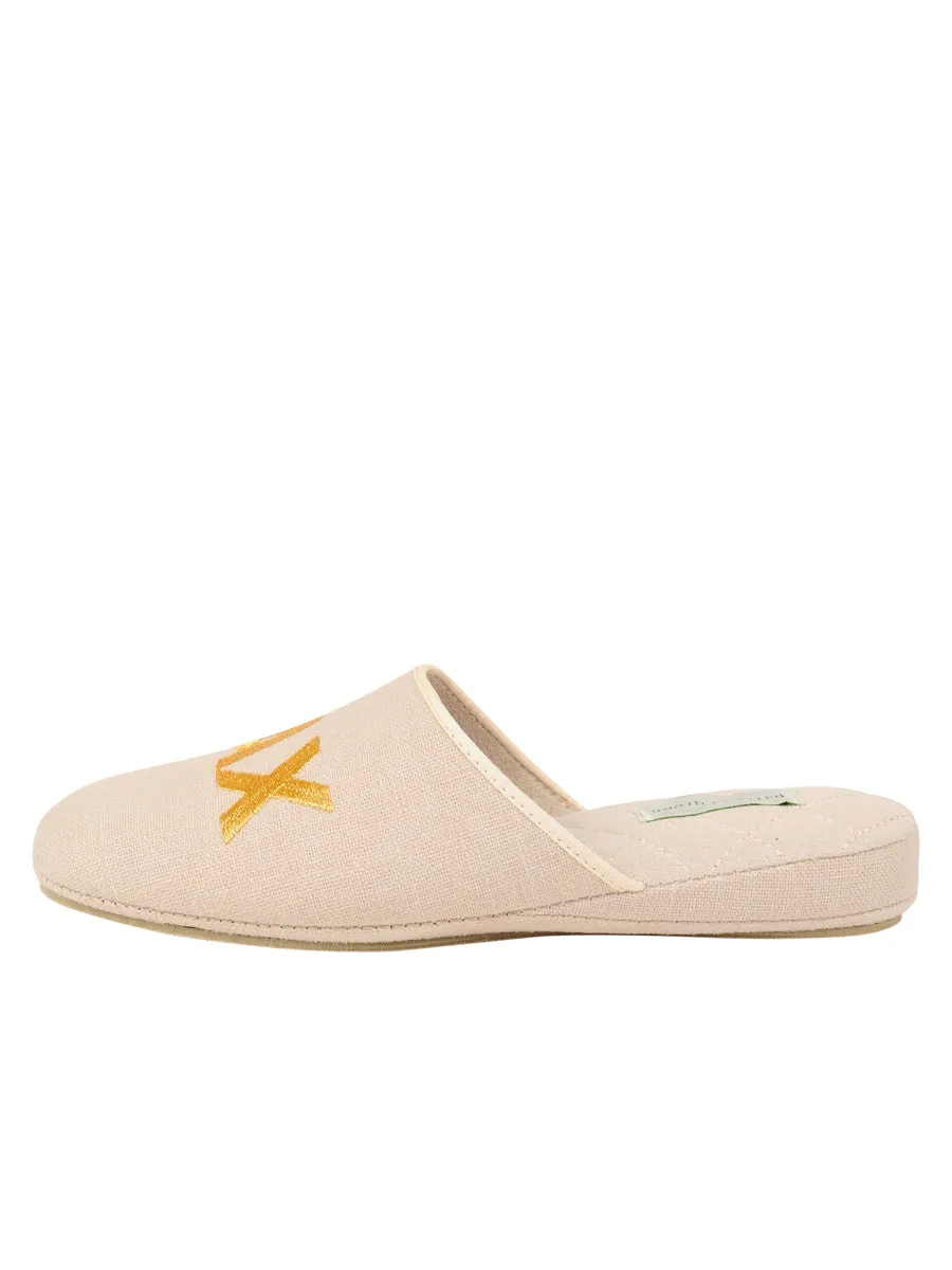 Relax Embroidered Slippers